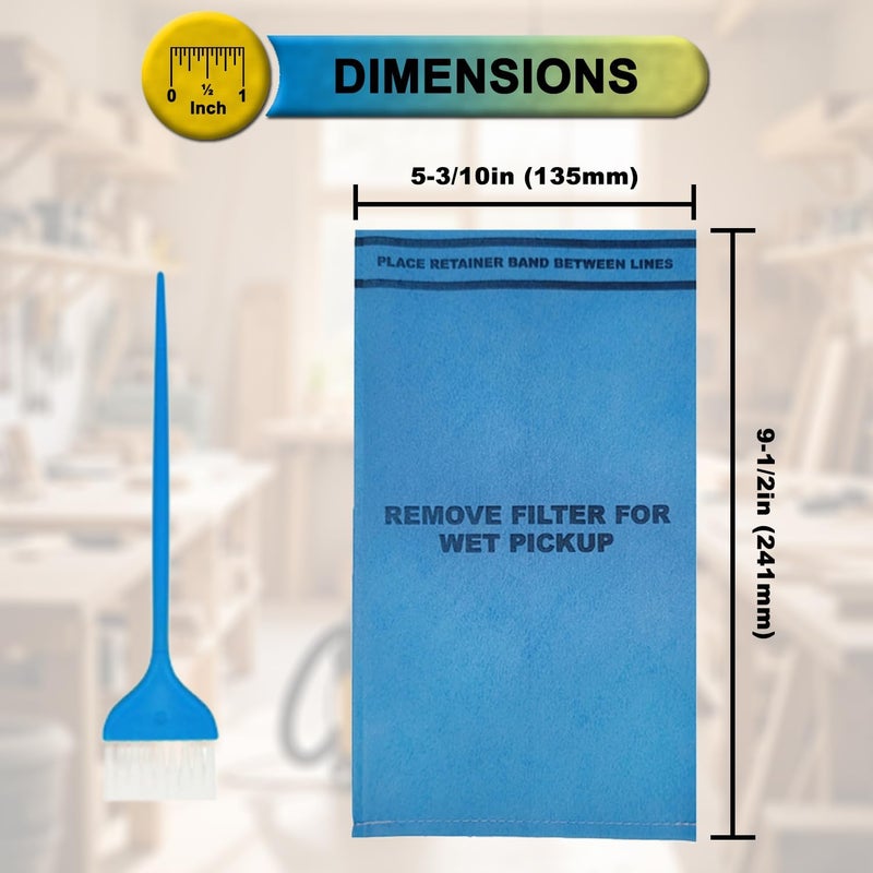 SpaceTent 20 Pack WS01025F2 Filter Bags compatible with WORKSHOP Select 2-1/2-Gallon To 5-Gallon Vacs, Armor All AA255 Vac, Select Husky Stinger and Bucket Head Wet Dry Vacs, Part# VF2000 - Image 4